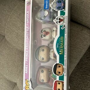 Funko Little Mermaid 4-Pack — Pink, Teal, Red, Purple